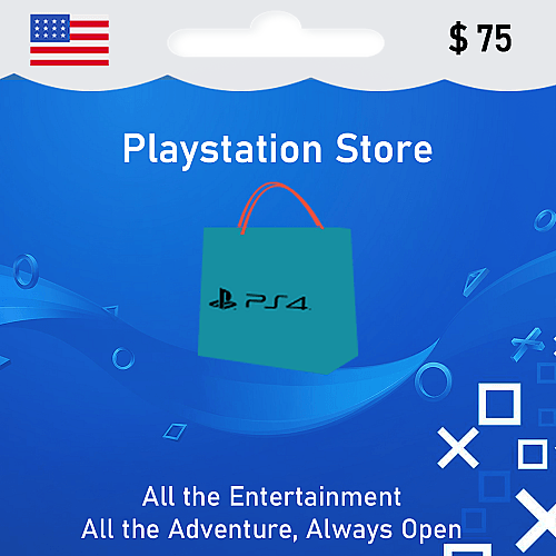 Playstation Card $ 75 USD