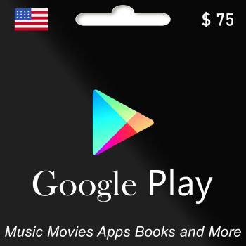 Google Play gift code (Email Delivery - US Only) $75