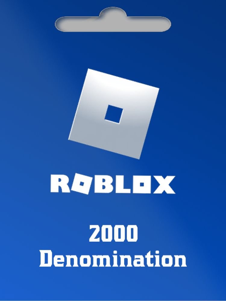 ROBLOX Gift Card - 2000 Robux Includes Virtual Item Online Game Cod for  sale online