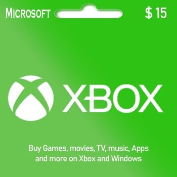 Xbox Gift Card USD $15 - Digital Code