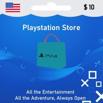 Playstation Card $ 10 USD