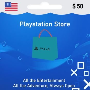 Playstation Card $ 50 USD