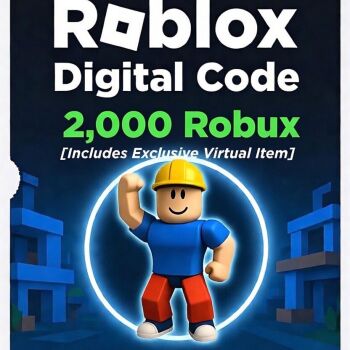 Roblox Digital Gift Card - 2,000 Robux [Includes Exclusive Virtual Item] [Digital Code]