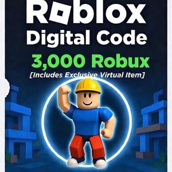 Roblox Digital Gift Card - 3,000 Robux [Includes Exclusive Virtual Item] [Digital Code]