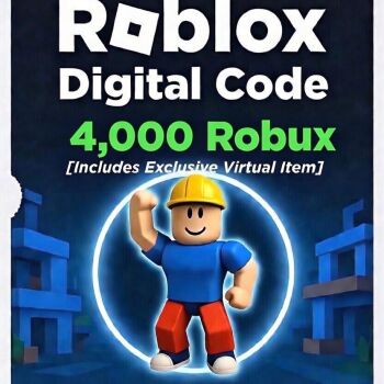 Roblox Digital Gift Card - 4,000 Robux [Includes Exclusive Virtual Item] [Digital Code]