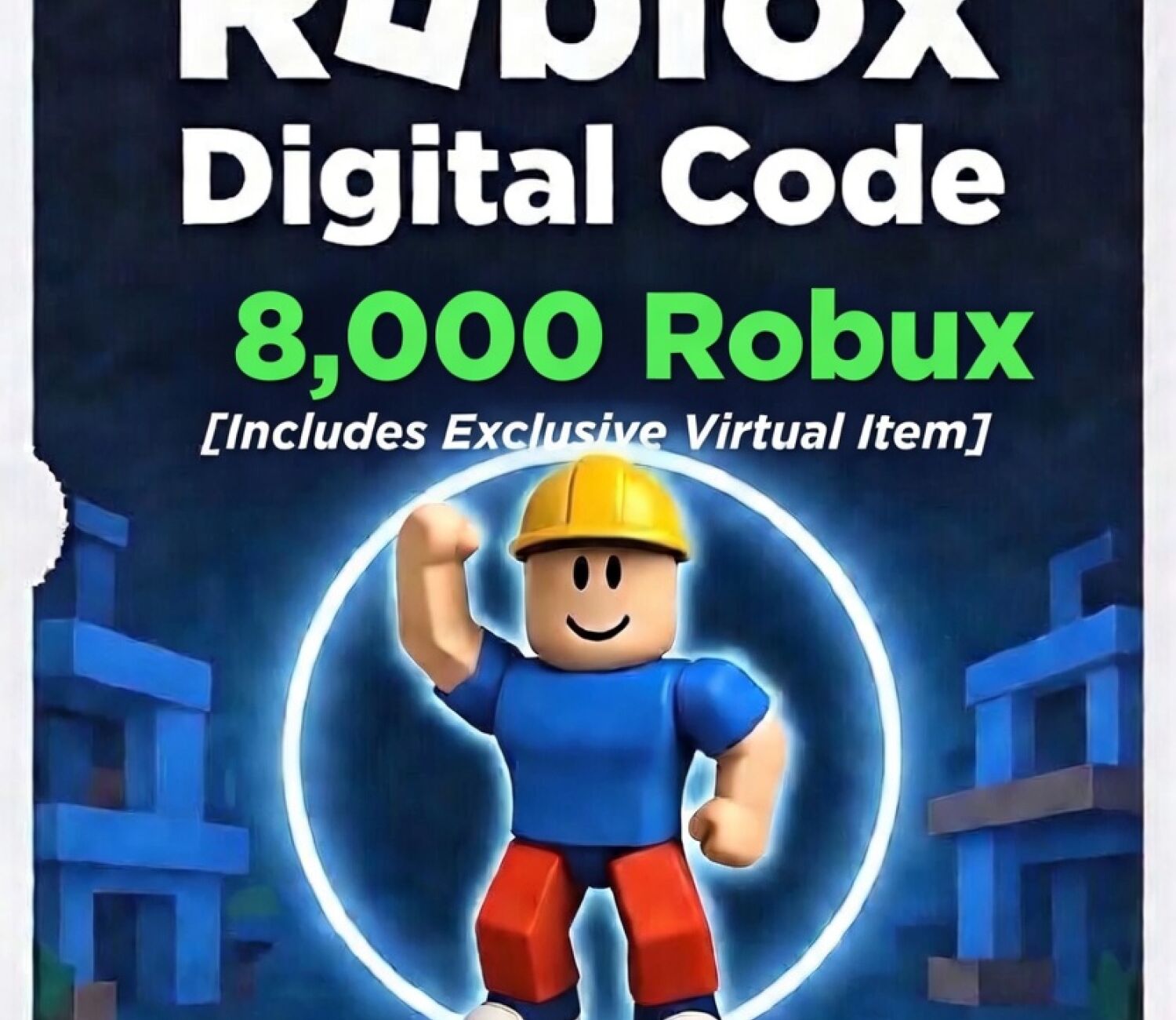 Roblox Digital Gift Card - 8,000 Robux [Includes Exclusive Virtual Item ...