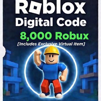 Roblox Digital Gift Card - 8,000 Robux [Includes Exclusive Virtual Item] [Digital Code]