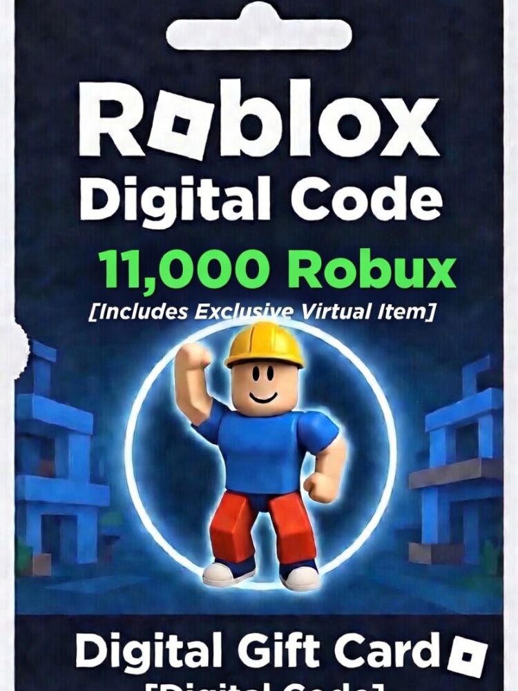 Roblox Digital Gift Card - 11,000 Robux [Includes Exclusive Virtual Item] [Digital Code]