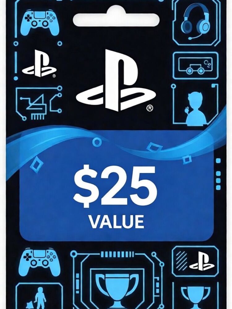 Playstation Card $ 25 USD