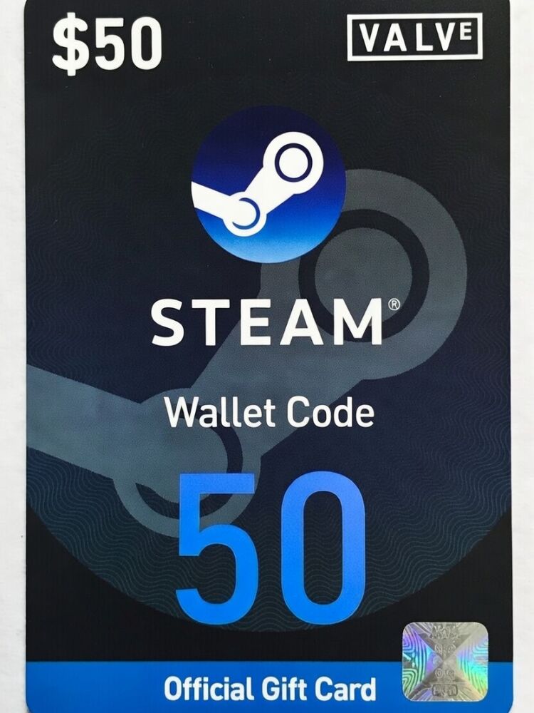 Steam Wallet Code USD $50