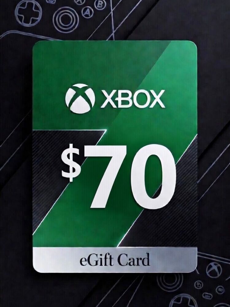 Xbox Gift Card USD $70 - Digital Code